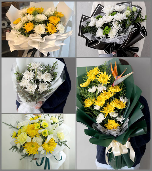 广东汕头市龙湖区龙祥街道周厝塭社区白事花束代送